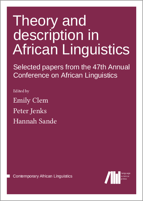 cover Jenks Theory and description in African Linguistics